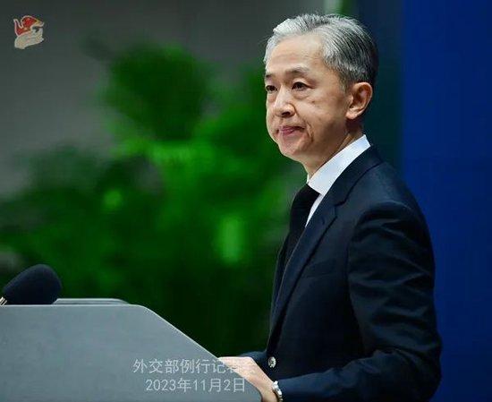 汪文斌主持11月2日外交部例行记者会 图:外交部网站