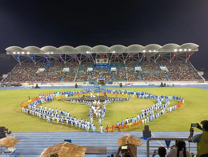 11月19日,第17届太平洋运动会在所罗门群岛首都霍尼亚拉开幕。
