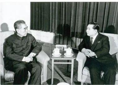 · 1974年,周总理接见池田(右)。
